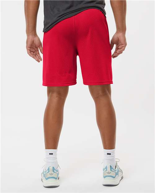 C2 Sport 5107 Men's Mesh 7" Shorts - Red - model back