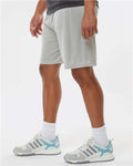 C2 Sport 5107 Men's Mesh 7" Shorts - Silver - model side