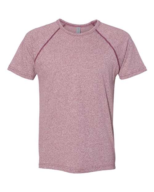 Next Level 2050 Men's Mock Twist Raglan T-Shirt - Tech Maroon - front