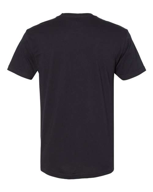 Next Level 3605 Unisex Cotton Pocket T-Shirt - Black - back