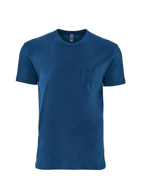 Next Level 3605 Unisex Cotton Pocket T-Shirt - Cool Blue - front