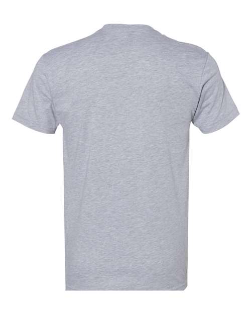 Next Level 3605 Unisex Cotton Pocket T-Shirt - Heather Grey - back