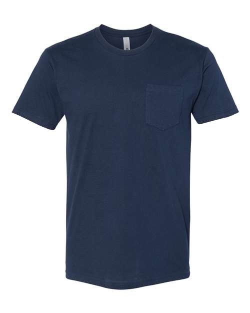 Next Level 3605 Unisex Cotton Pocket T-Shirt - Midnight Navy - front