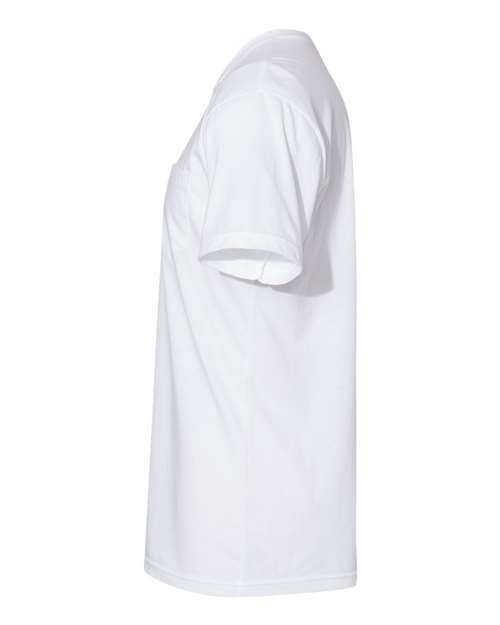 Next Level 3605 Unisex Cotton Pocket T-Shirt - White - side