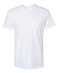 Next Level 3605 Unisex Cotton Pocket T-Shirt - White - front