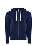 Next Level 9602 Unisex Santa Barbara Full-Zip Hoodie Sweatshirt - Midnight Navy - front