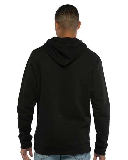 Next Level 9303 Unisex Santa Barbara Hoodie Sweatshirt - Black - model back