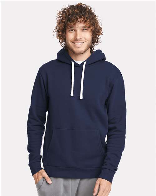 Next Level 9303 Unisex Santa Barbara Hoodie Sweatshirt - Midnight Navy - model front