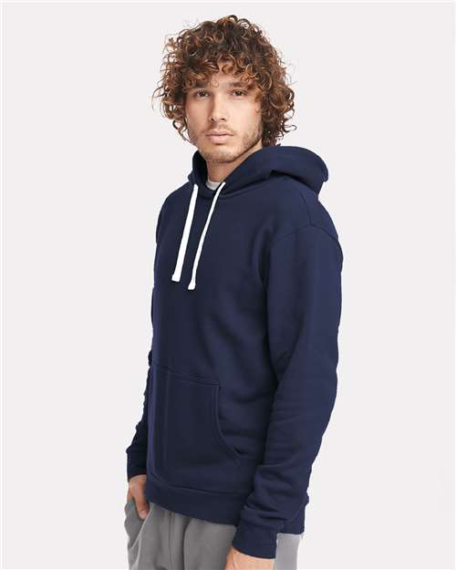 Next Level 9303 Unisex Santa Barbara Hoodie Sweatshirt - Midnight Navy - model side