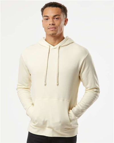 Next Level 9303 Unisex Santa Barbara Hoodie Sweatshirt - Natural - model front