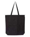 OAD OAD106 Gusseted Tote - Black - front