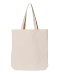 OAD OAD106 Gusseted Tote - Natural - back