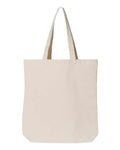 OAD OAD106 Gusseted Tote - Natural - front