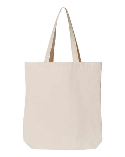 OAD OAD106 Gusseted Tote - Natural - front