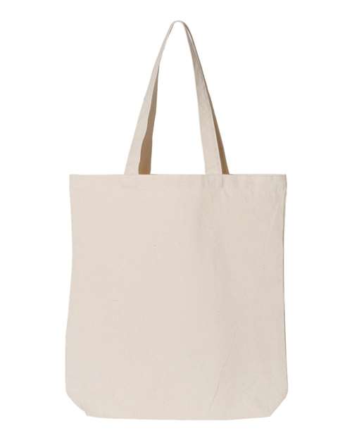 OAD OAD106 Gusseted Tote - Natural - front