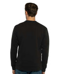 Next Level 9001 Unisex Santa Barbara Pocket Crewneck Sweatshirt - Black - model back