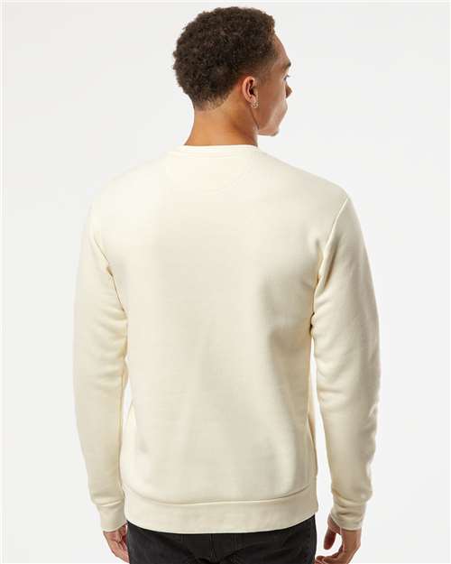 Next Level 9001 Unisex Santa Barbara Pocket Crewneck Sweatshirt - Natural - model back