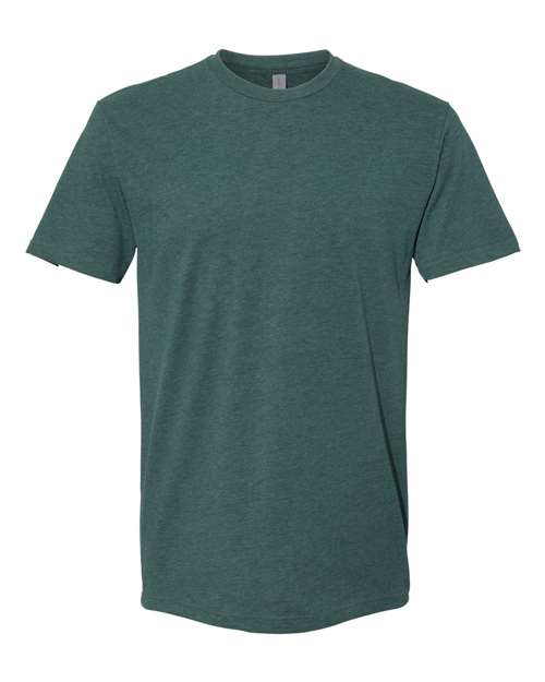 Next Level 6410 Sueded T-Shirt - Heather Forest Green - front