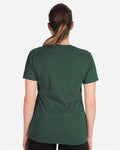 Next Level 6410 Sueded T-Shirt - Heather Forest Green - model back