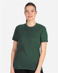 Next Level 6410 Sueded T-Shirt - Heather Forest Green - model front
