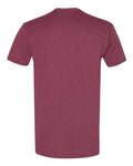 Next Level 6410 Sueded T-Shirt - Heather Maroon - back