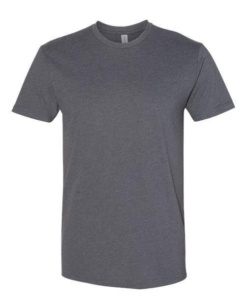 Next Level 6410 Sueded T-Shirt - Heather Metal - front