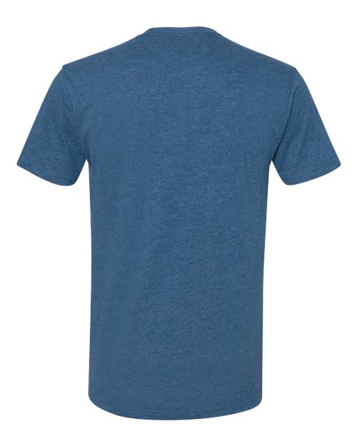 Next Level 6410 Sueded T-Shirt - Heather Cool Blue - back
