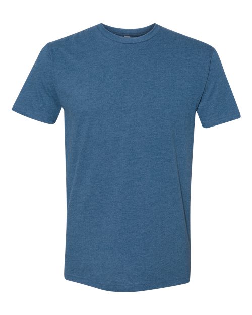 Next Level 6410 Sueded T-Shirt - Heather Cool Blue - front