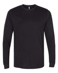 Next Level 6411 Unisex Sueded Long Sleeve T-Shirt - Black - front