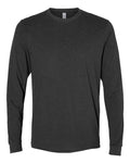 Next Level 6411 Unisex Sueded Long Sleeve T-Shirt - Heather Charcoal - front