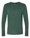 Next Level 6411 Unisex Sueded Long Sleeve T-Shirt - Heather Forest Green - front