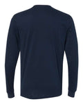 Next Level 6411 Unisex Sueded Long Sleeve T-Shirt - Midnight Navy - back