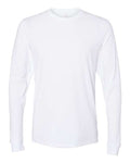 Next Level 6411 Unisex Sueded Long Sleeve T-Shirt - White - front