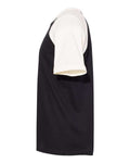 Next Level 3650 Unisex Cotton Raglan T-Shirt - Natural/ Black - side
