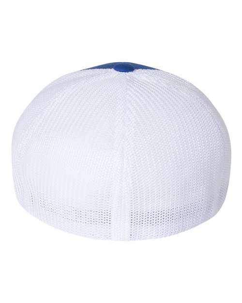 Flexfit 6511 Trucker Cap - Royal/ White - back