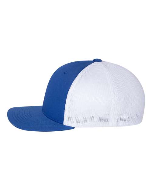 Flexfit 6511 Trucker Cap - Royal/ White - side