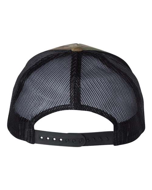 Yupoong 6606 Retro Trucker Cap - Multicam Green/ Black - back