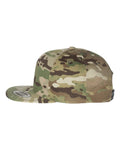 Yupoong 6089M Premium Flat Bill Snapback Cap - Multicam Green - side
