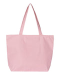 Q-Tees Q611 25L Zippered Tote - Light Pink - back
