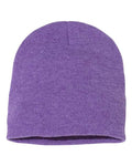 Sportsman SP08 8" Beanie - Heather Purple - back