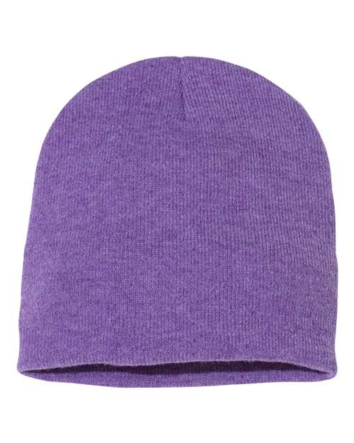 Sportsman SP08 8" Beanie - Heather Purple - front