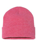 Sportsman SP12 12" Solid Cuffed Beanie - Heather Red - back