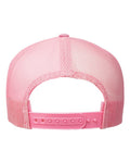 Yupoong 6006 Classic Five-Panel Trucker Cap - Pink - back