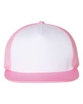 Yupoong 6006 Classic Five-Panel Trucker Cap - Pink/ White/ Pink - front