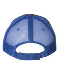Valucap S102 Sandwich Trucker Cap - Charcoal/ Royal - back