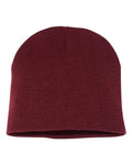 Yupoong 1500KC 8 1/2" Beanie - Maroon - front