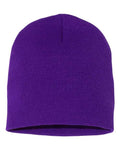 Yupoong 1500KC 8 1/2" Beanie - Purple - back