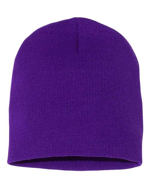 Yupoong 1500KC 8 1/2" Beanie - Purple - back