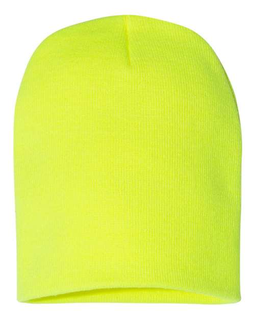 Yupoong 1500KC 8 1/2" Beanie - Safety Yellow - front