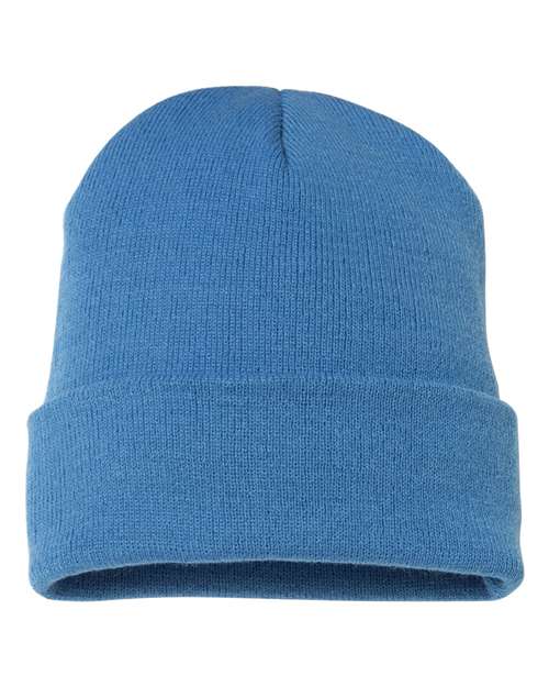 Yupoong 1501KC Cuffed Beanie - Carolina Blue - back